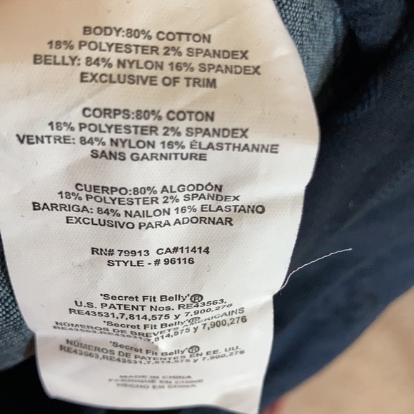 Relisted Jessica Simpson maternity jean secret fit belly size M maternity - Picture 15 of 16